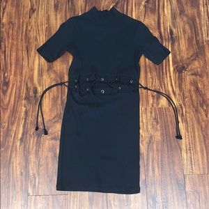 Ribbed fitted dress